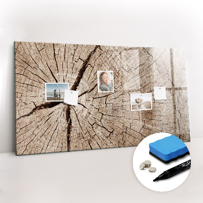 Beschreibbare magnettafel Alter Holzstumpf