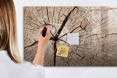 Beschreibbare magnettafel Alter Holzstumpf