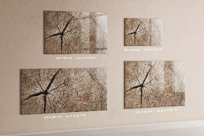 Beschreibbare magnettafel Alter Holzstumpf
