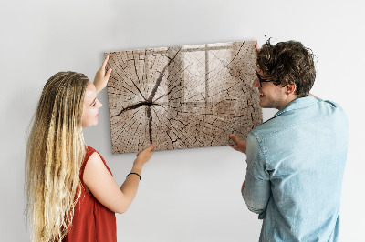Beschreibbare magnettafel Alter Holzstumpf