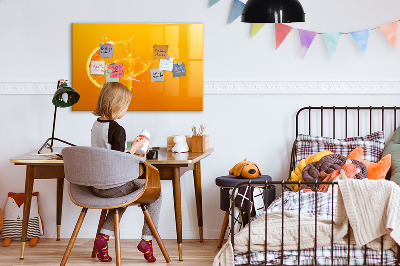 Beschreibbare magnettafel küche Orange