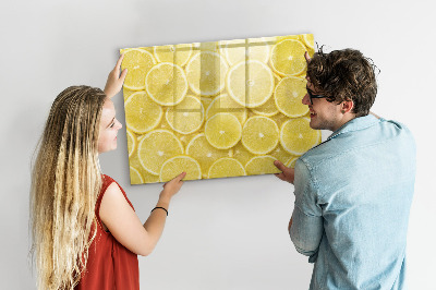 Beschreibbare magnettafel küche Zitronenscheiben