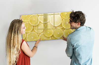 Beschreibbare magnettafel küche Zitronenscheiben