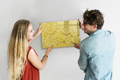 Beschreibbare magnettafel küche Zitronenscheiben