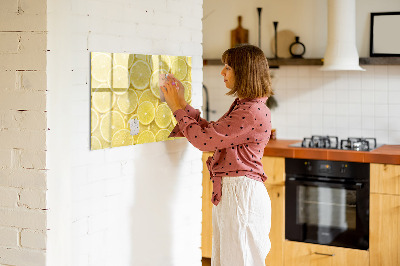 Beschreibbare magnettafel küche Zitronenscheiben