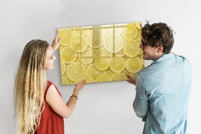Beschreibbare magnettafel küche Zitronenscheiben