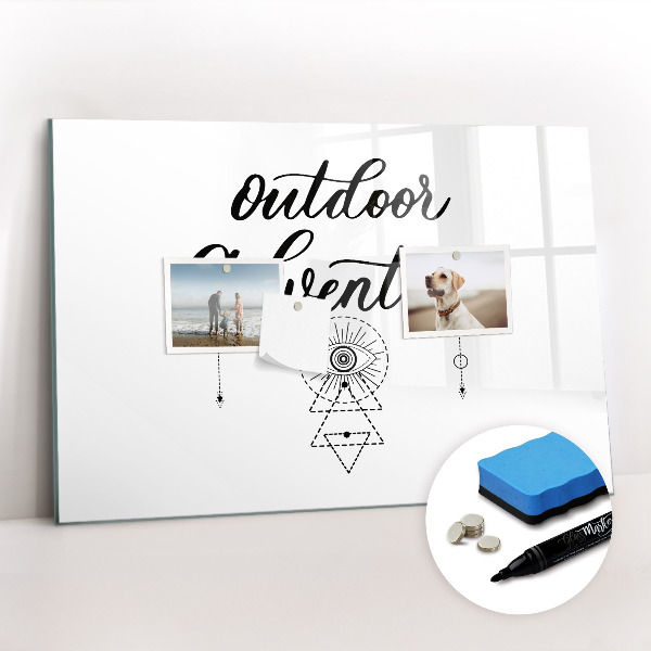 Beschreibbare magnettafel Outdoor-Abenteuer