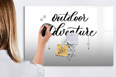 Beschreibbare magnettafel Outdoor-Abenteuer