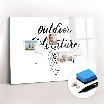 Beschreibbare magnettafel Outdoor-Abenteuer