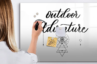 Beschreibbare magnettafel Outdoor-Abenteuer