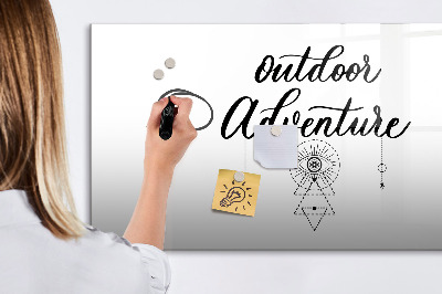 Beschreibbare magnettafel Outdoor-Abenteuer