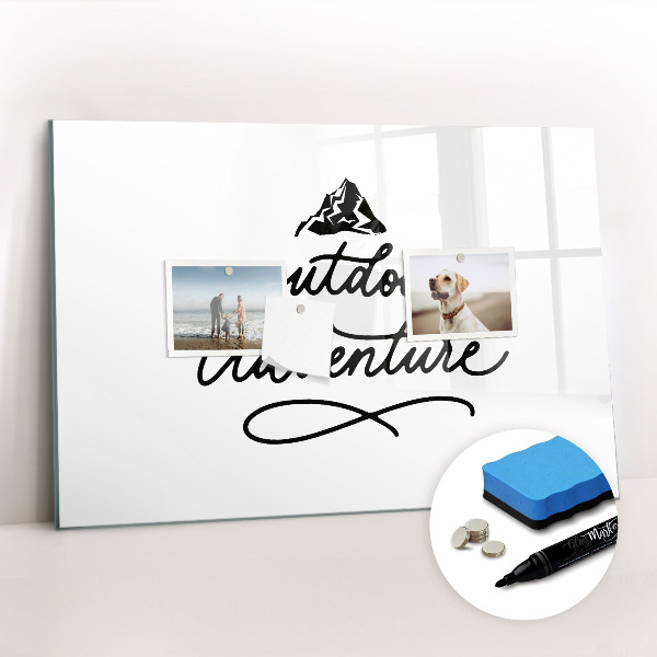 Beschreibbare magnettafel Outdoor-Abenteuer