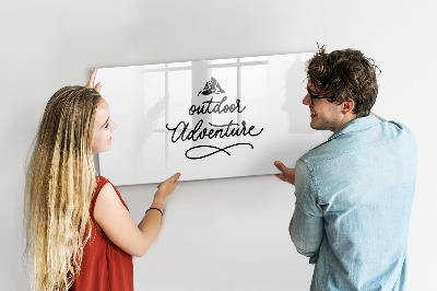Beschreibbare magnettafel Outdoor-Abenteuer