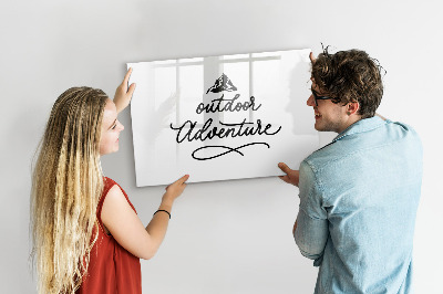 Beschreibbare magnettafel Outdoor-Abenteuer