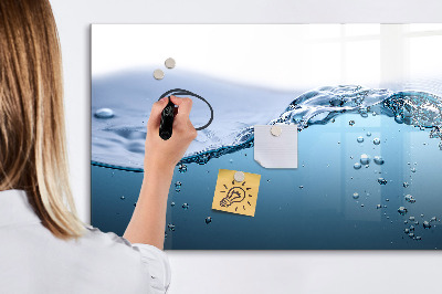 Beschreibbare magnettafel küche Wasser aus nächster Nähe