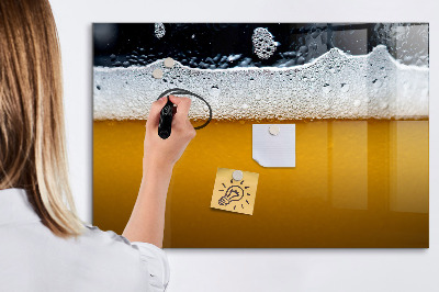 Beschreibbare magnettafel Bier aus nächster Nähe