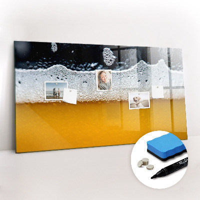 Beschreibbare magnettafel Bier aus nächster Nähe