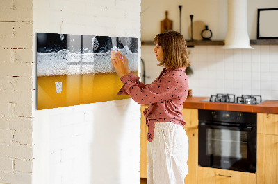 Beschreibbare magnettafel Bier aus nächster Nähe