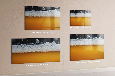 Beschreibbare magnettafel Bier aus nächster Nähe