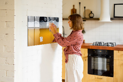 Beschreibbare magnettafel Bier aus nächster Nähe