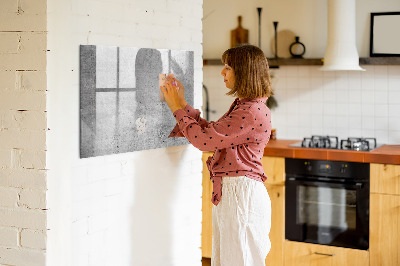 Magnettafel mit Marker Rohe Wand