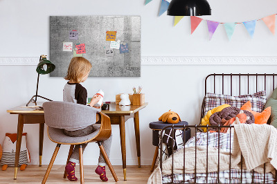 Magnettafel mit Marker Rohe Wand