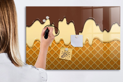 Beschreibbare magnettafel küche Eiscreme