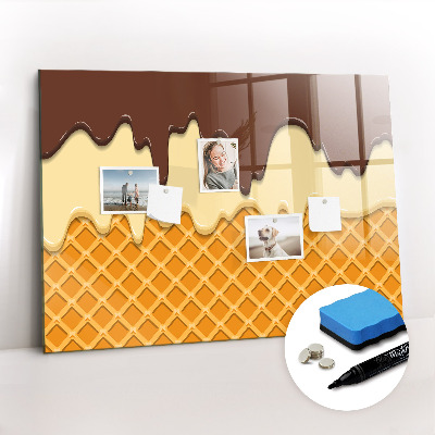 Beschreibbare magnettafel küche Eiscreme