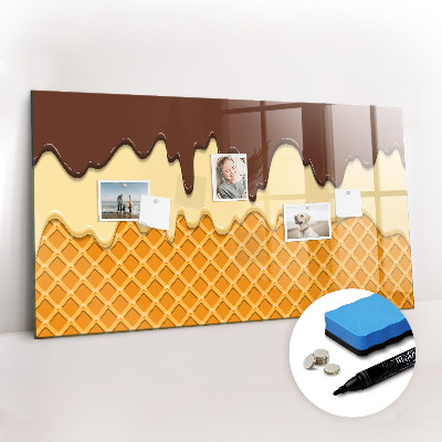 Beschreibbare magnettafel küche Eiscreme