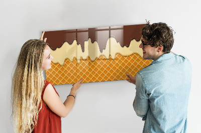 Beschreibbare magnettafel küche Eiscreme