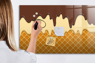 Beschreibbare magnettafel küche Eiscreme