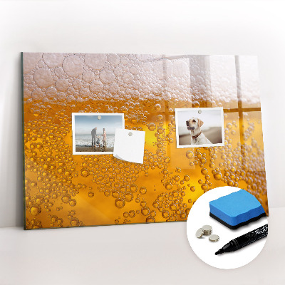Beschreibbare magnettafel Bier