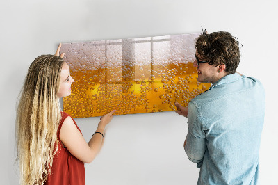 Beschreibbare magnettafel Bier