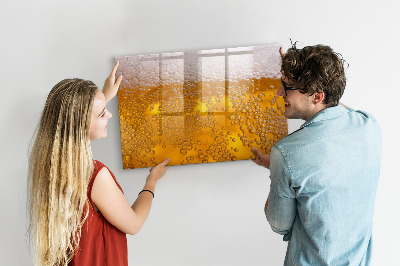 Beschreibbare magnettafel Bier