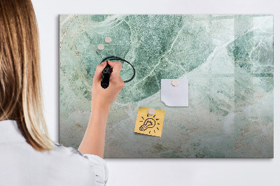 Beschreibbare magnettafel küche Marmoroberfläche