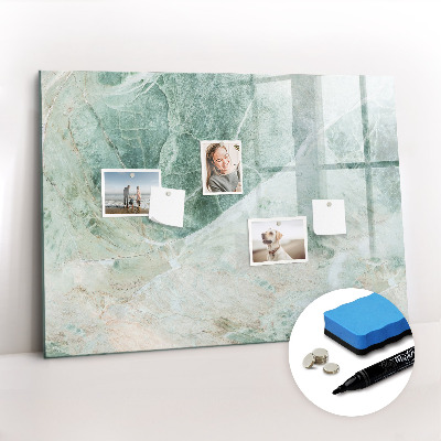 Beschreibbare magnettafel küche Marmoroberfläche