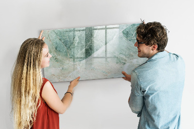 Beschreibbare magnettafel küche Marmoroberfläche