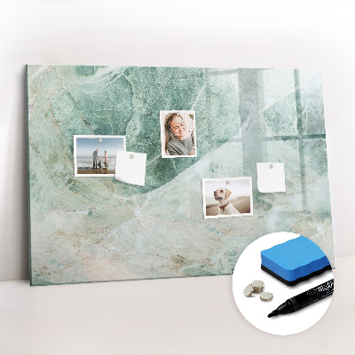 Beschreibbare magnettafel küche Marmoroberfläche
