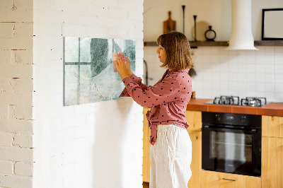 Beschreibbare magnettafel küche Marmoroberfläche