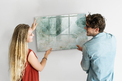Beschreibbare magnettafel küche Marmoroberfläche