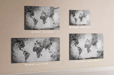 Beschreibbare magnettafel Weltkarte