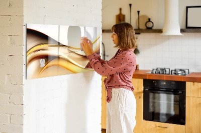 Beschreibbare magnettafel küche Wellenabstraktion