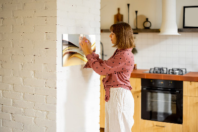 Beschreibbare magnettafel küche Wellenabstraktion