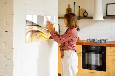Beschreibbare magnettafel küche Wellenabstraktion