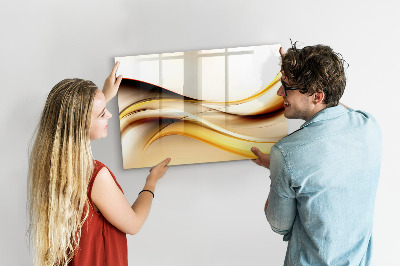 Beschreibbare magnettafel küche Wellenabstraktion