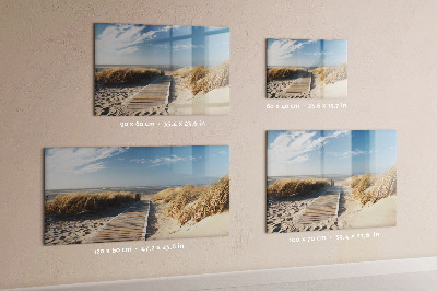 Beschreibbare magnettafel küche Blick auf den Strand