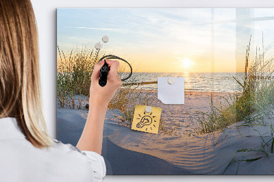 Magnetische Schreibtafel Sonnenuntergang am Strand