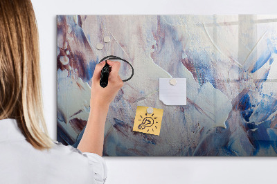 Beschreibbare magnettafel küche Pinselbewegungen