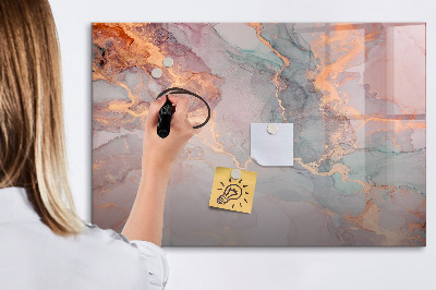 Beschreibbare magnettafel Dekorativer Marmor