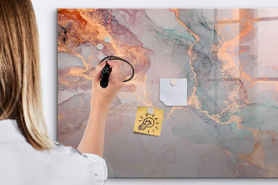 Beschreibbare magnettafel Dekorativer Marmor